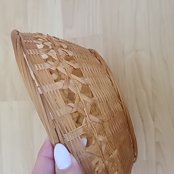 Woven Baskets for Bread Fruit Vegetables Snacks,Woven Bamboo Kitchen Basket - Picture 4 of 7